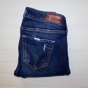 Hollister Low Rise Super Skinny Dark Wash